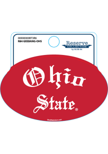Ohio State Buckeyes Red Old English Stickers