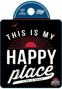Ohio State Buckeyes Athletic O Happy Place Stickers