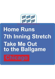 Chicago Baseball Stickers - White