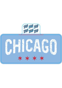 Chicago Wordmark Stickers - White