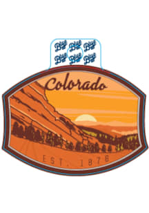 Colorado Red Rocks Stickers - White