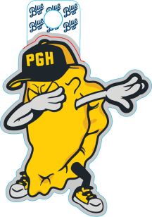 Pittsburgh Pierogie Stickers - White