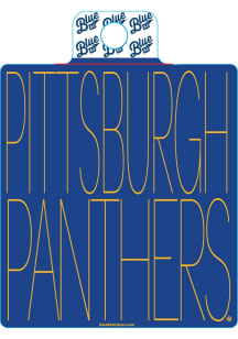 Blue Pitt Panthers Skinny Print Stickers