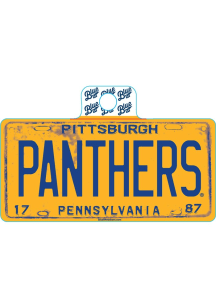 Blue Pitt Panthers License Plate Stickers