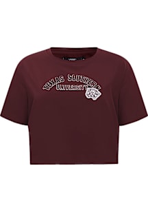 Pro Standard Texas Southern Tigers Womens Maroon Classic Short Sleeve T-Shirt