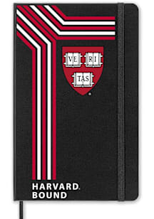 Harvard Crimson School Bound Notebook and Folder - Black