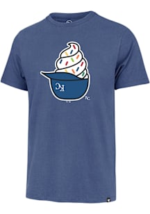 47 Kansas City Royals Blue Franklin Ice Cream Helmet Short Sleeve Fashion T Shirt
