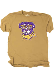 LSU Tigers Gold Hound Washed Short Sleeve T Shirt