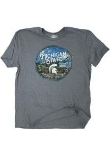 Michigan State Spartans Campus Stump Heather Short Sleeve T Shirt - Grey