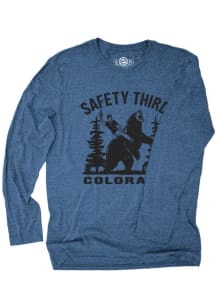 Colorado Blue Safety Third Long Sleeve Fashion T Shirt