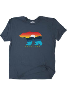 Colorado Navy Blue Mountain Bear Short Sleeve T Shirt