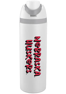 Nebraska Cornhuskers 24oz Oahu Stainless Steel Bottle - White