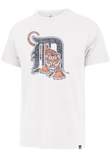 47 Detroit Tigers Youth White Coop Primary Logo Short Sleeve T-Shirt