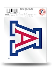Arizona Wildcats Small Static Cling Auto Static Cling Decal - Red