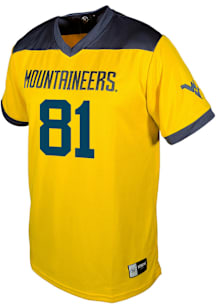 Jacob Barrick  Genuine Collective West Virginia Mountaineers Gold Football NIL Football Jersey