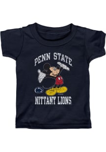 Toddler Navy Blue Penn State Nittany Lions Right Here Mickey Short Sleeve T-Shirt