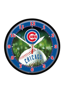 Chicago Cubs 12.75in Round Wall Clock