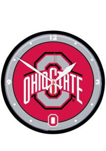 Red Ohio State Buckeyes 12.75in Round Wall Clock