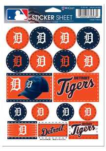 Detroit Tigers 5x7 Sheet of Stickers