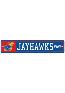 Kansas Jayhawks 3.7x19 Street Zone Sign
