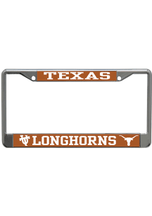 Texas Longhorns Metallic Printed License Frame