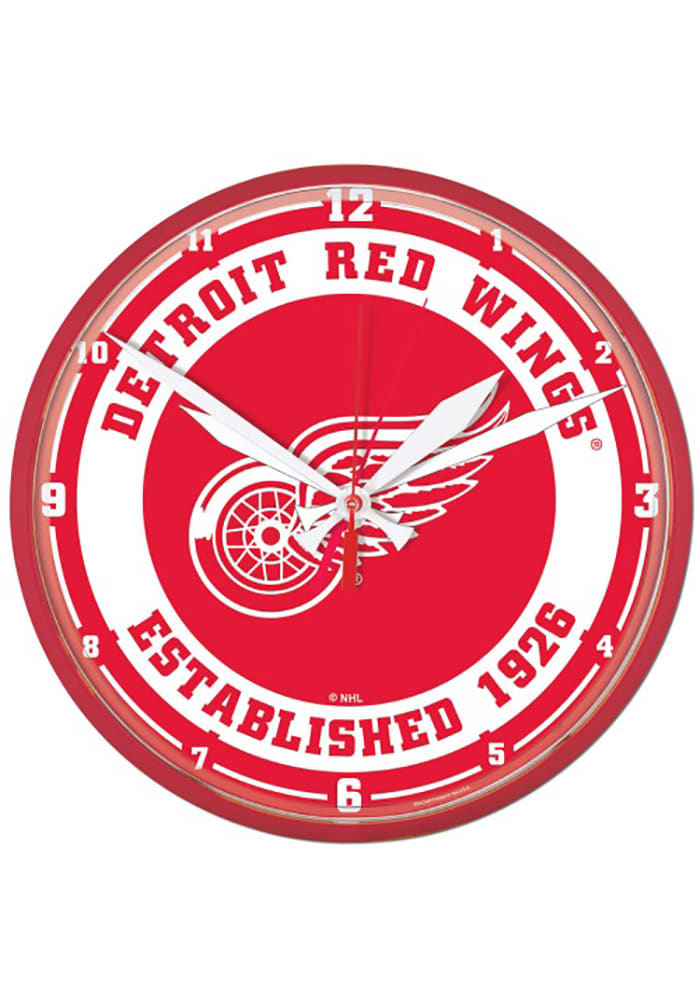 Detroit Red Wings 12.75 inch Round Wall Clock