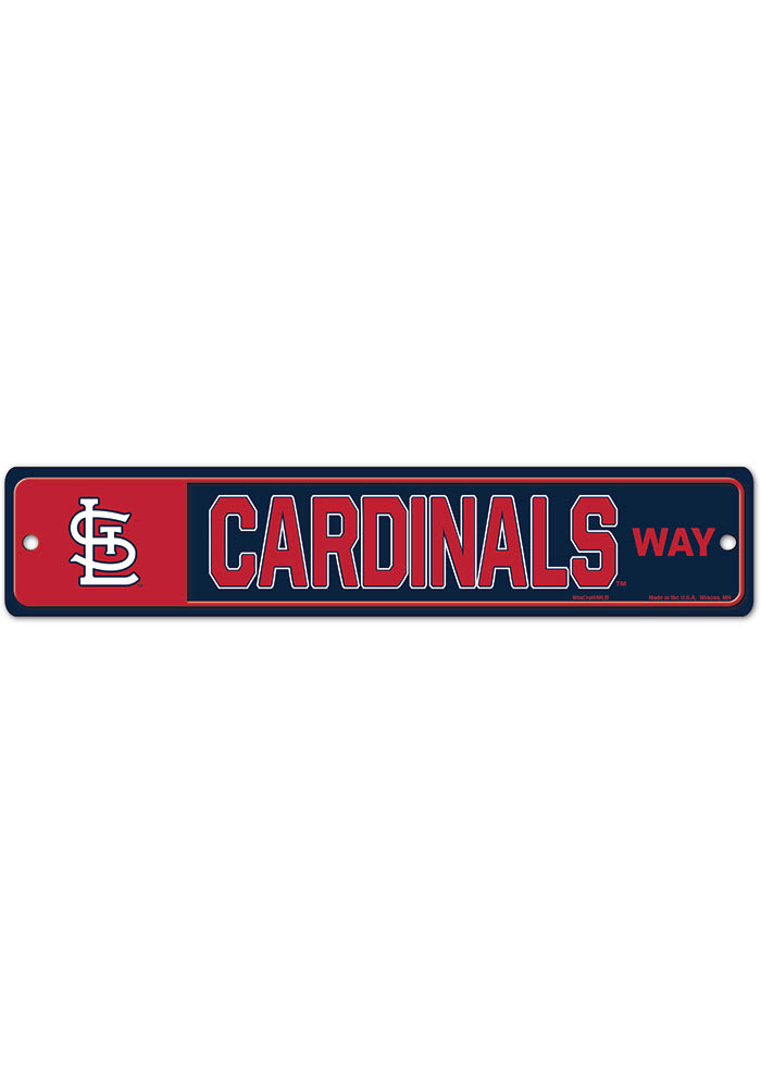 St Louis Cardinals Street Zone Sign