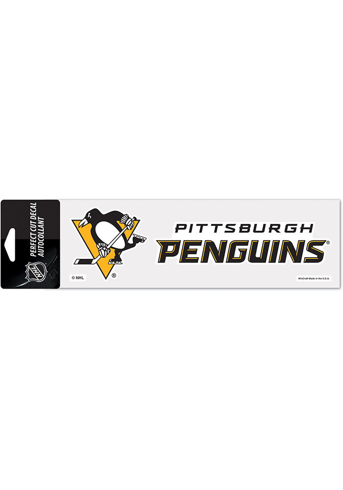Pittsburgh Penguins 3x10 Auto Decal - Black