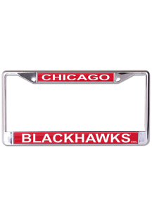 Chicago Blackhawks Metallic Printed License Frame