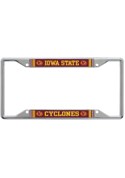 Iowa State Cyclones Metallic Printed License Frame