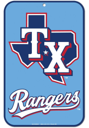 Texas Rangers Powder Blue Jersey 11x17 Parking Sign