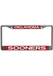 Oklahoma Sooners Metallic Glitter License Frame