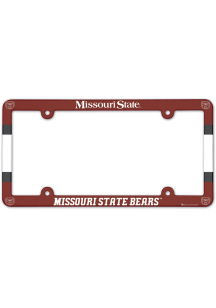Missouri State Bears Full Color Plastic License Frame