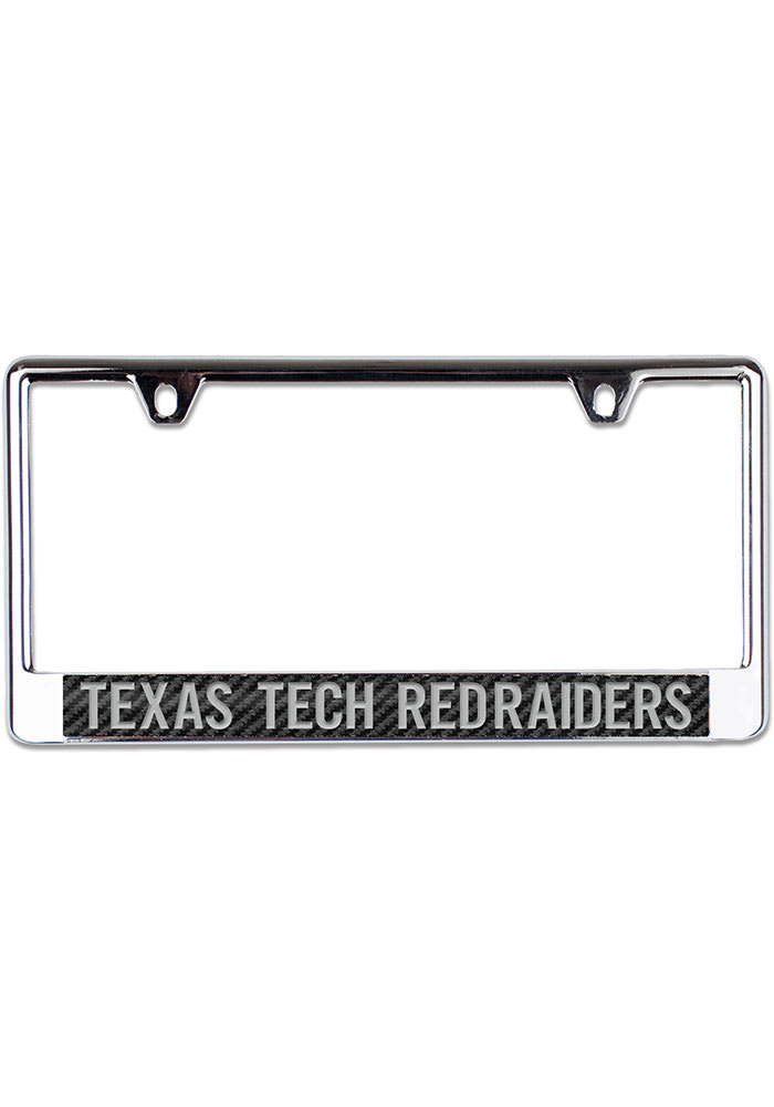 Texas Tech Red Raiders Carbon Fiber License Frame