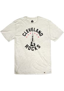 Cleveland Oatmeal Rocks Terminal Tower Guitar Short Sleeve T-Shirt