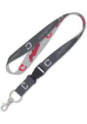 Cleveland Indians Charcoal Lanyard