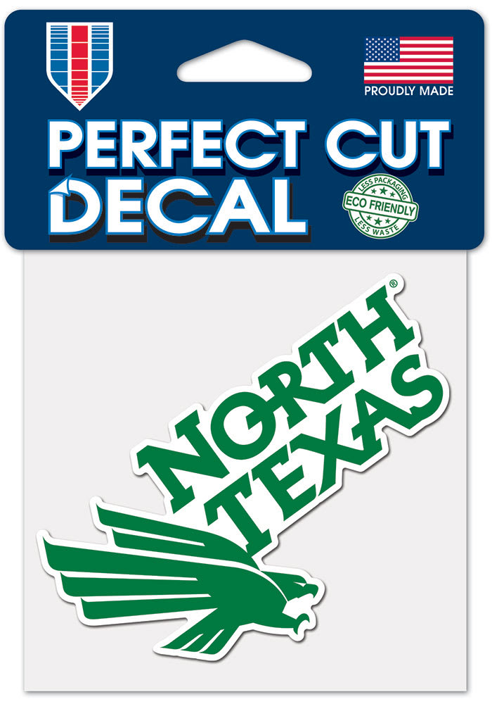 North Texas Mean Green 4x4 Color Auto Decal - Green