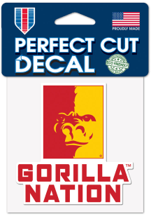 Pitt State Gorillas 4x4 Color Auto Decal - Red