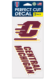 Central Michigan Chippewas 4x4 Set of 2 Auto Decal - Maroon