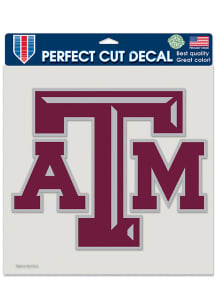 Texas A&amp;M Aggies 8x8 Color Auto Decal - Maroon