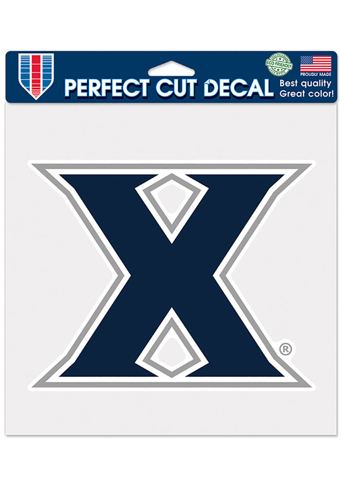 Xavier Musketeers 8x8 Color Auto Decal - Blue