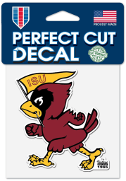 Iowa State Cyclones 4x4 Vintage Auto Decal - Red