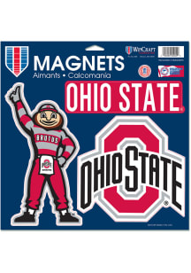 Red  Ohio State Buckeyes 11x11 3pk Magnet