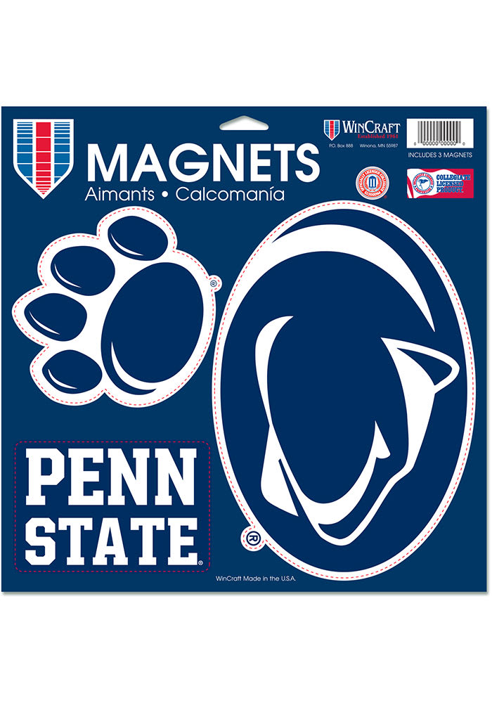 Penn State Nittany Lions 11x11 3pk Magnet