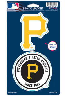 Pittsburgh Pirates 2pk Die Cut Magnet