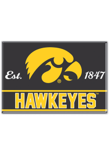 Yellow  Iowa Hawkeyes 2x3 Magnet