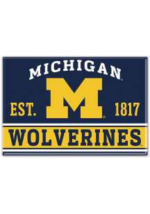 Blue  Michigan Wolverines 2x3 Magnet
