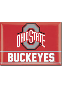 Red  Ohio State Buckeyes 2x3 Magnet