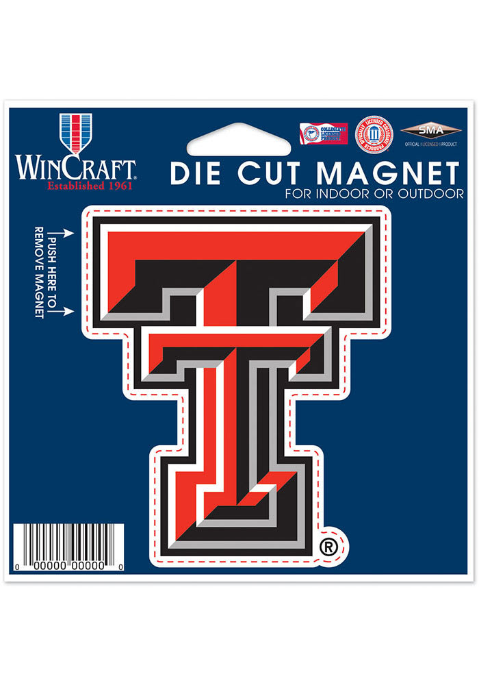 Texas Tech Red Raiders 4.5x6 die cut Magnet