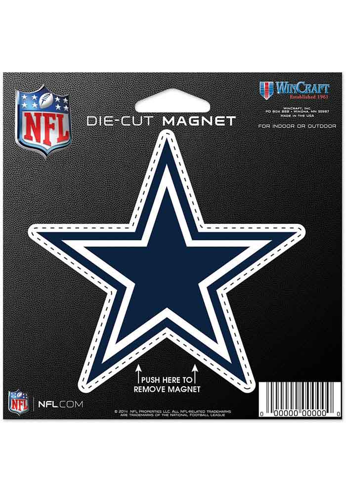 Dallas Cowboys 4.5x6 die cut Magnet